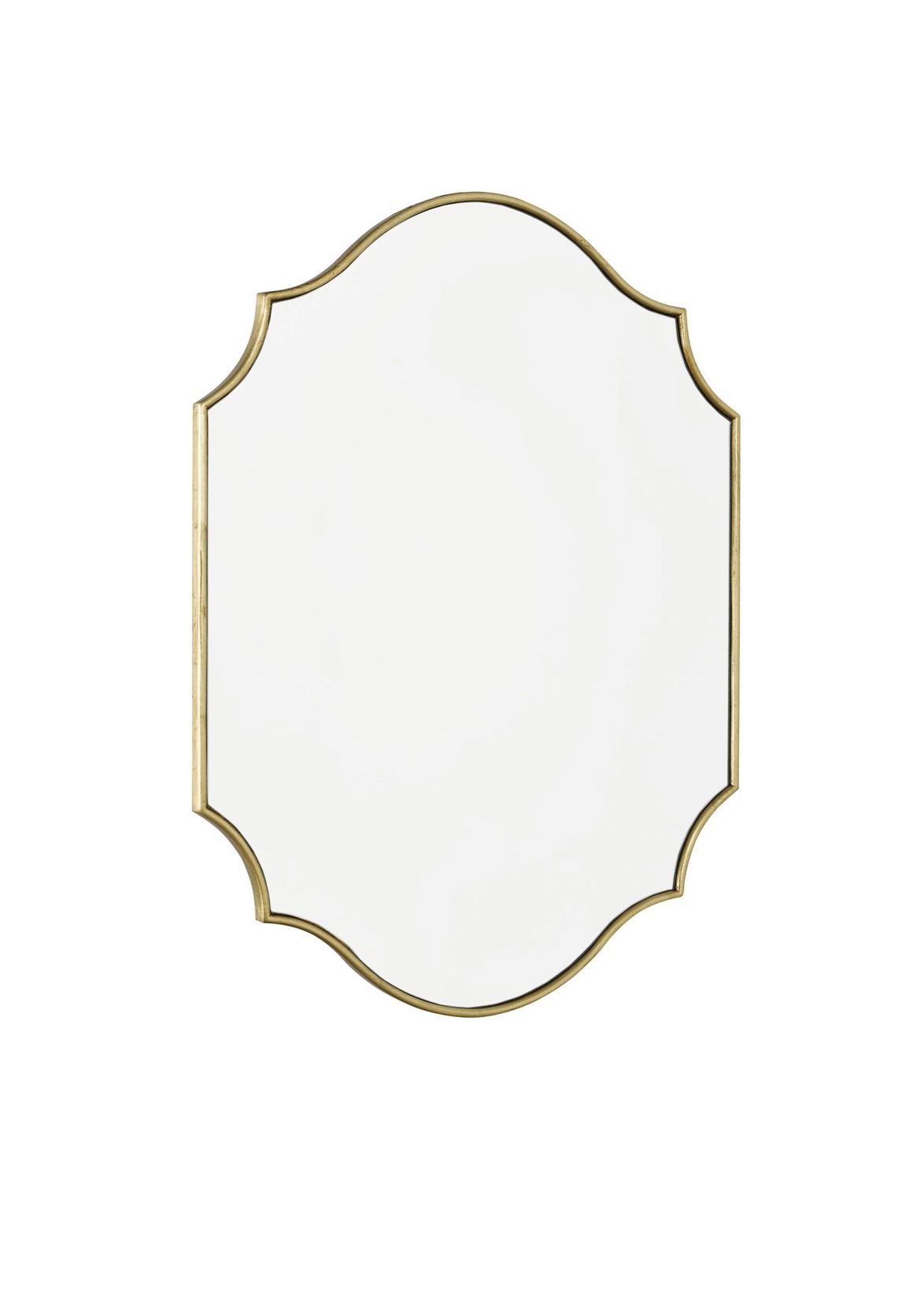 Curved Gold Mirror H70 Xw50cm – Jules Home Collections Throughout Gold Curved Wall Mirrors (View 6 of 15)