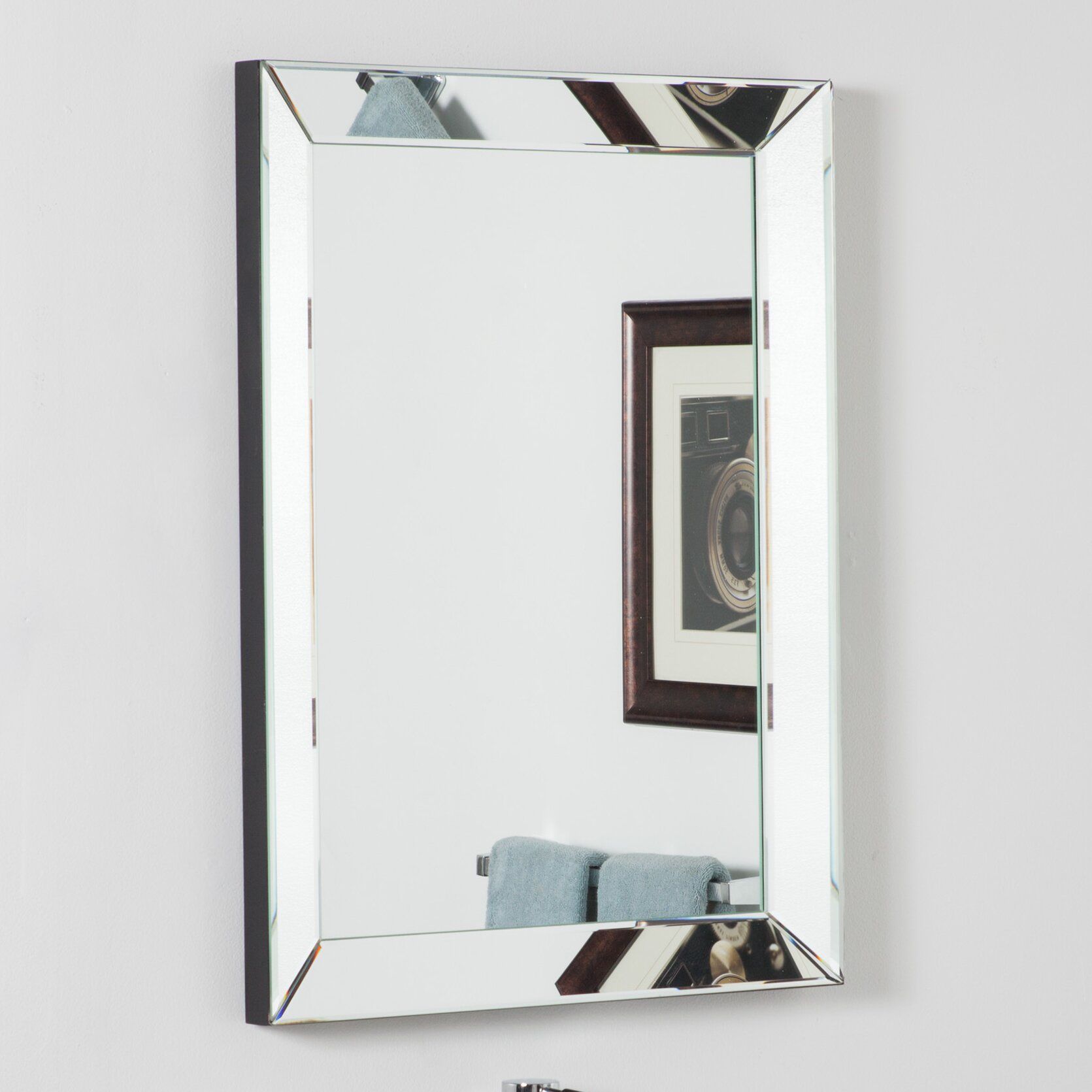 Decor Wonderland Mirror Framed Wall Mirror & Reviews | Wayfair Regarding Mirror Framed Bathroom Wall Mirrors (View 12 of 15)