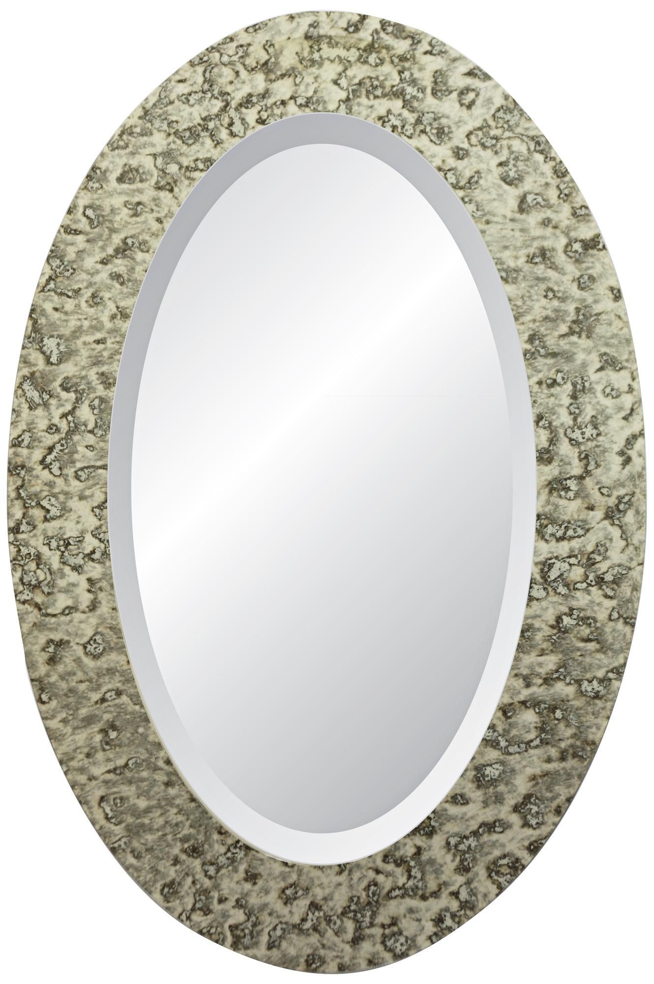 Dijon Signature 36" High Oval Wall Mirror – #x3060 | Lamps Plus | Oval Intended For Black Oval Cut Wall Mirrors (View 6 of 15)
