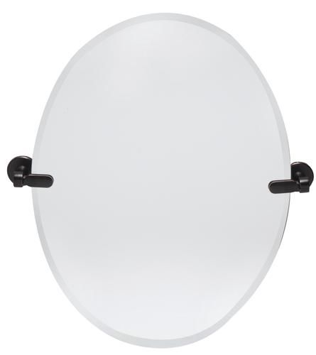 Dreamwerks 21"w X 24"h Oval Pivoting Beveled Frameless Mirror With Oil Inside Oval Beveled Frameless Wall Mirrors (View 9 of 15)