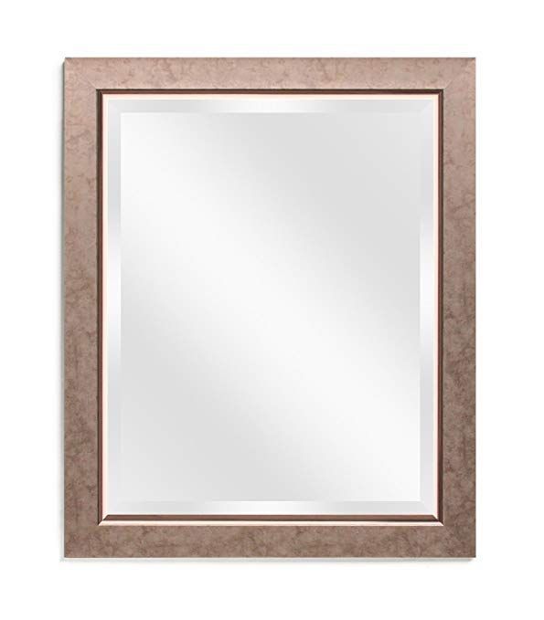Ecohome Premium Framed Wall Mirror – Beveled, Copper Bronze In Bronze Rectangular Wall Mirrors (View 4 of 15)