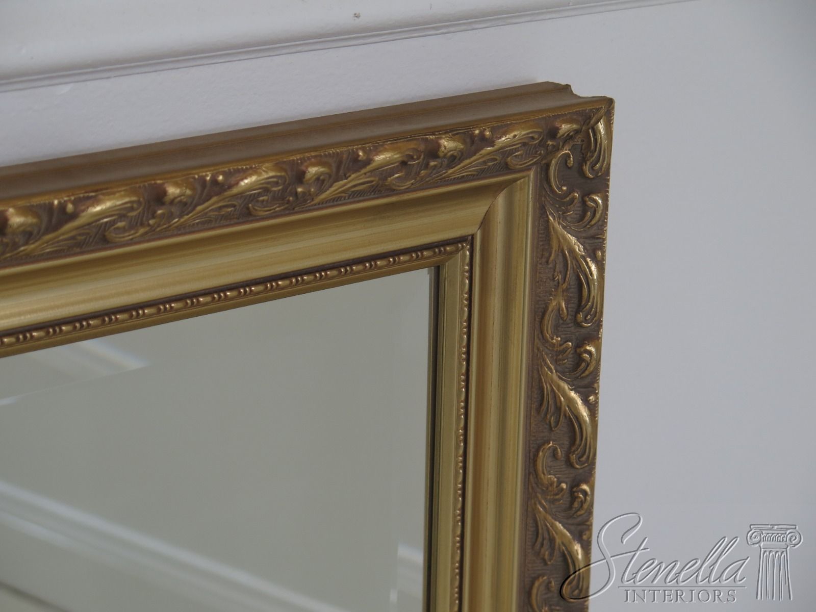 F48899ec: Gold Framed Rectangular Glass Beveled Mirror | Ebay Regarding Dark Gold Rectangular Wall Mirrors (Photo 14 of 15)