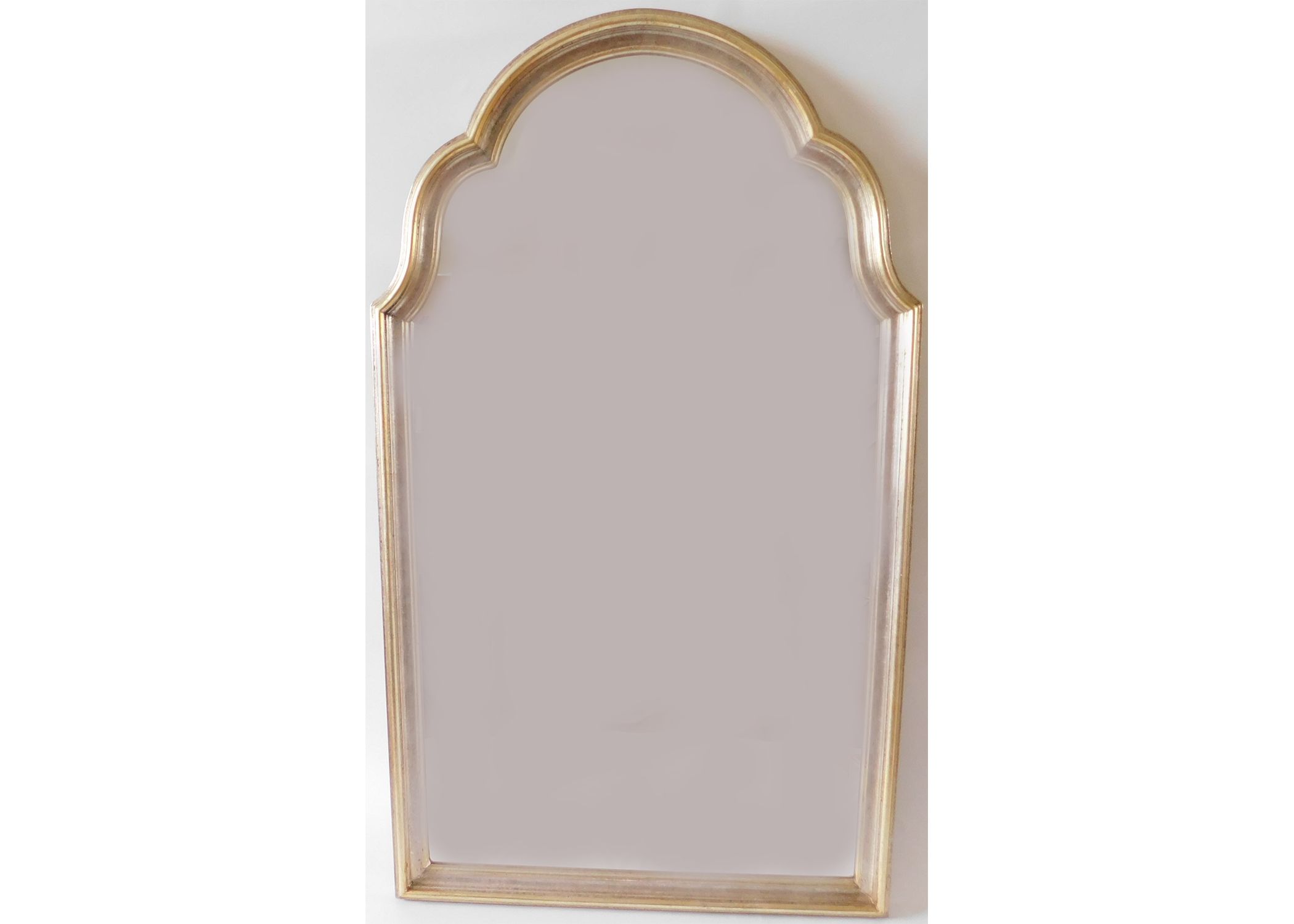 Fabulous Vintage Gold And Silver Leaf Hanging Wall Mirror This Vintage Pertaining To Silver Metal Cut Edge Wall Mirrors (Photo 10 of 15)
