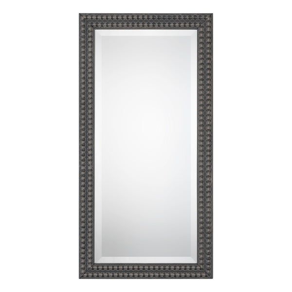 Find Aged Black Rectangular Mirror – Overstock – 28266178 Within Black Beaded Rectangular Wall Mirrors (View 4 of 15)