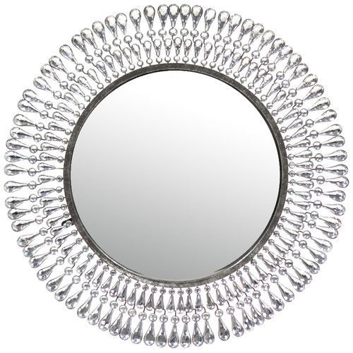 Found It At Wayfair – Metal Wall Mirror | Mirror, Mirror Wall, Round For Jagged Edge Round Wall Mirrors (View 2 of 15)