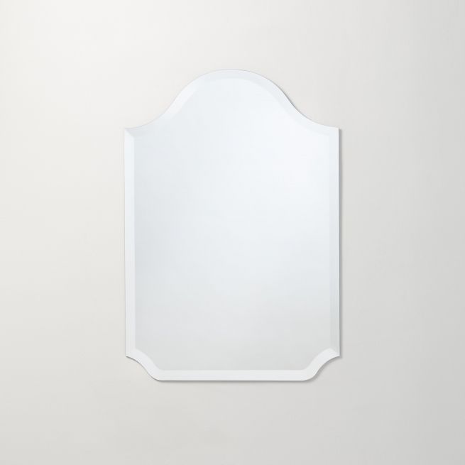 Frameless Beveled Scalloped Bell Top Mirror – Better Bevel Regarding Polygonal Scalloped Frameless Wall Mirrors (Photo 1 of 15)