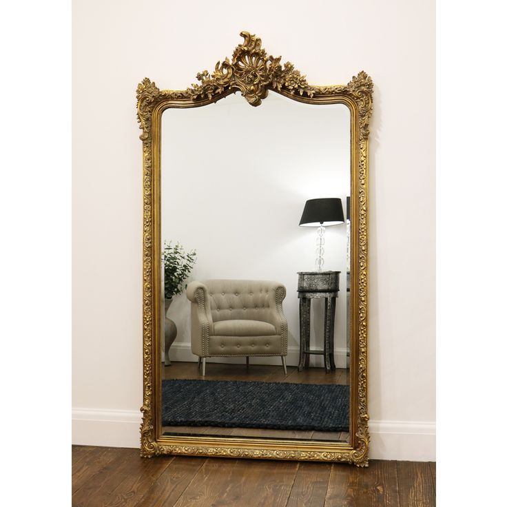 Francesca – Antique Gold Arched Ornate Full Length Mirror 73" X 40 Regarding Arch Oversized Wall Mirrors (Photo 1 of 15)