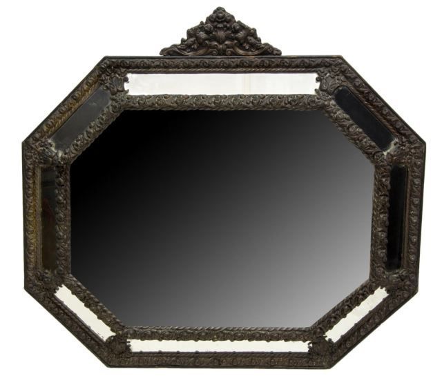 French Octagonal Patinated Brass Wall Mirror | Mirror, Mirror Wall With Regard To French Brass Wall Mirrors (View 9 of 15)