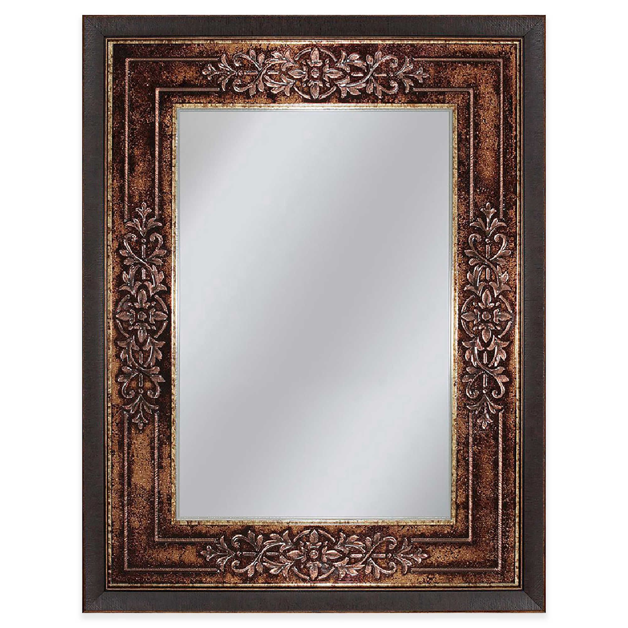 Genoa 27 Inch X 33 Inch Mirror In Bronze | Mirror Wall, Framed Mirror With Regard To Silver And Bronze Wall Mirrors (Photo 1 of 15)