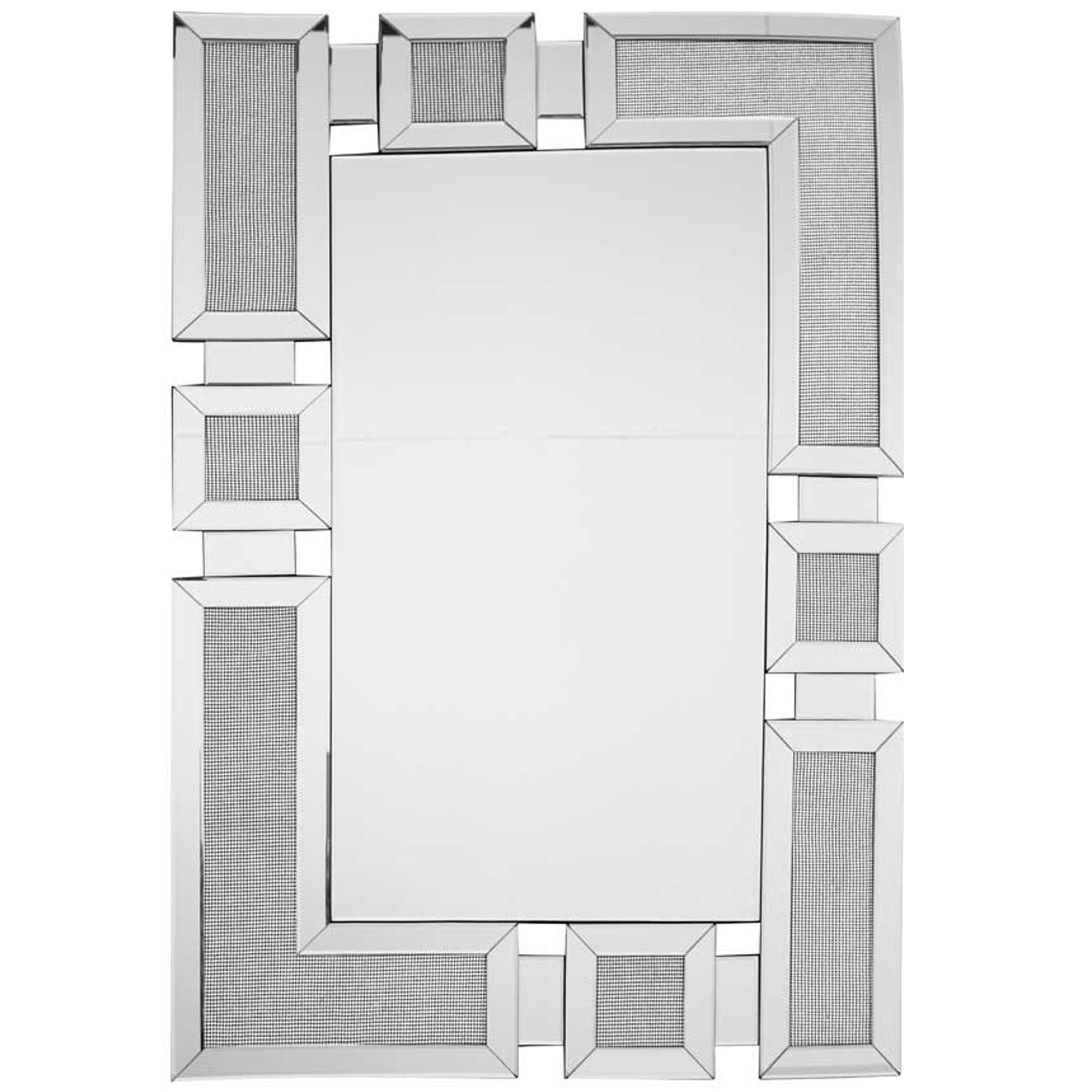 Glamour Decorative Silver Wall Mirror | Decorative Wall Mirrors Regarding Silver Decorative Wall Mirrors (View 14 of 15)