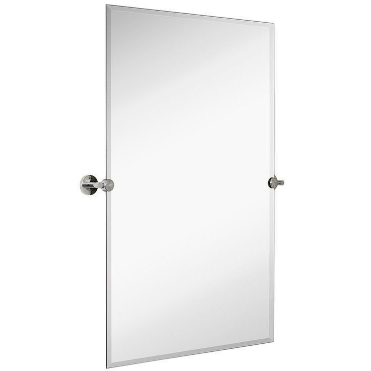 Hamilton Hills Large Pivot Rectangle Mirror With Polished Chrome Wall Within Polished Chrome Tilt Wall Mirrors (Photo 9 of 15)