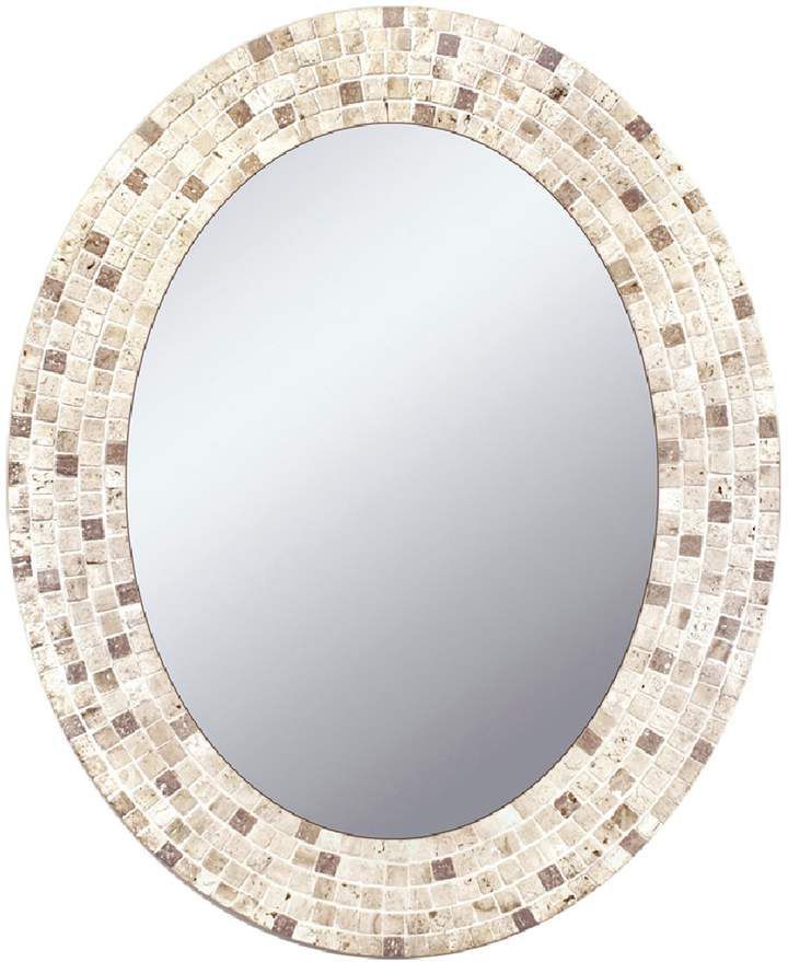 Head West Mosaic Oval Wall Mirror | Oval Mirror, Mirror, Wall Mounted Intended For Mosaic Oval Wall Mirrors (View 2 of 15)