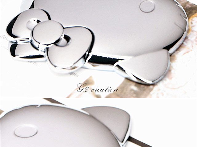Hello Kitty Portable Mirror Pertaining To Round Staggered Nail Head Mirrors (View 10 of 15)