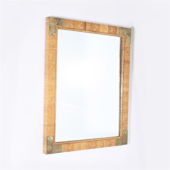 Featured Photo of 2024 Latest Rattan Wrapped Wall Mirrors