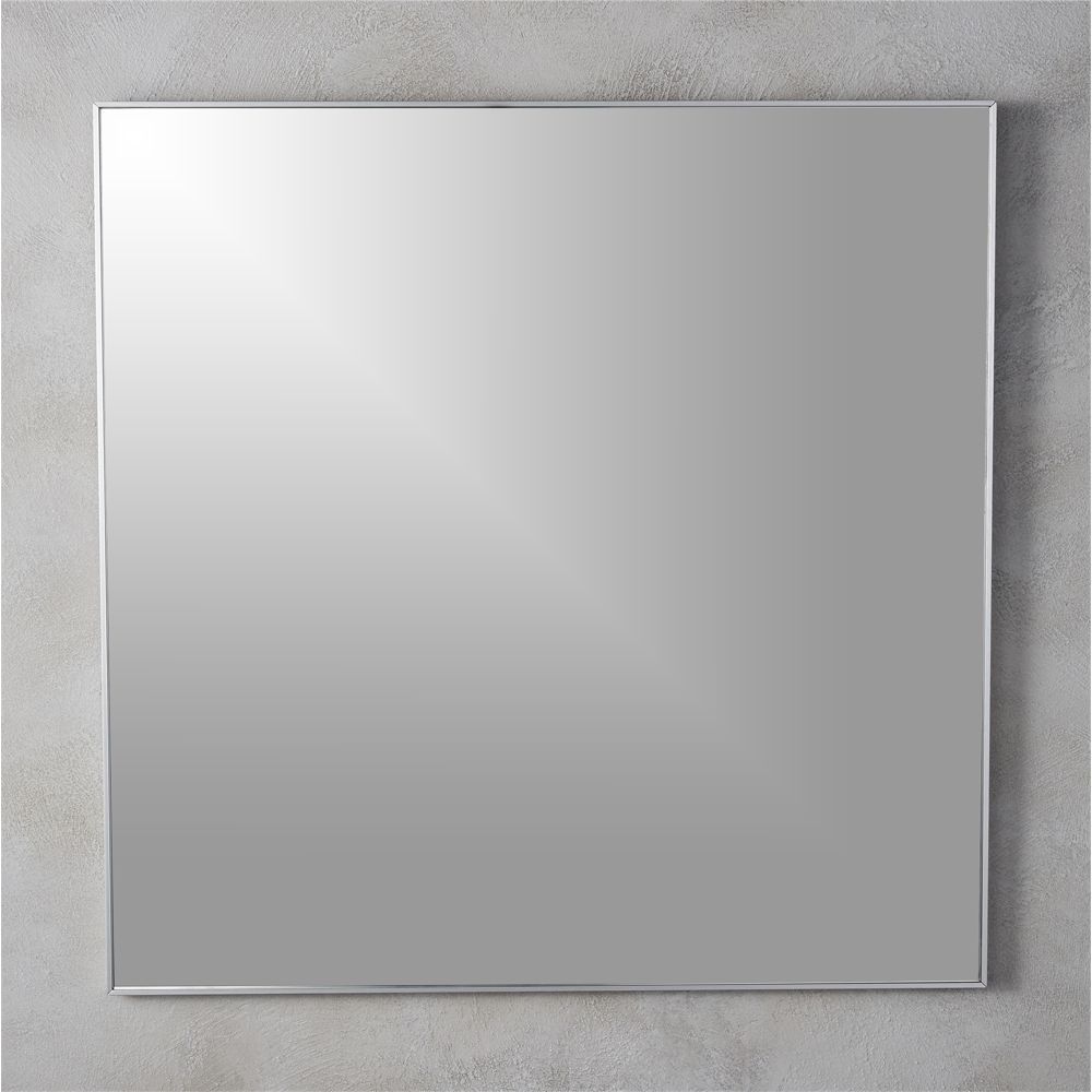 Infinity 31" Square Wall Mirror + Reviews | Cb2 | Modern Mirror Wall With Regard To Square Modern Wall Mirrors (Photo 3 of 15)