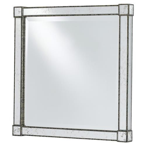 Jane Modern Classic Silver Antique Square Wall Mirror | Mirror, Mirror For Square Modern Wall Mirrors (Photo 14 of 15)