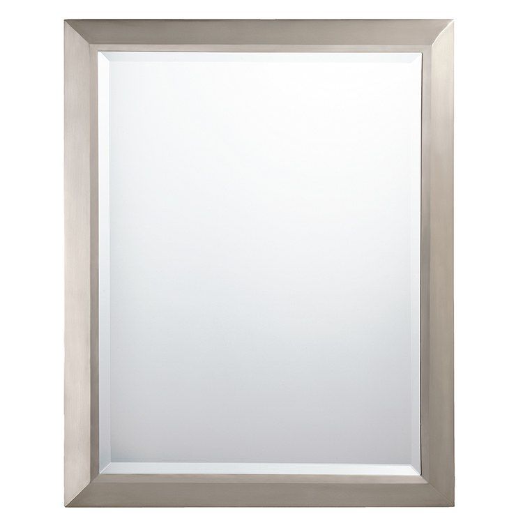 Kichler 41011ni Classic Rectangular Wall Mirror | Wall Mirrors Throughout Brushed Gold Rectangular Framed Wall Mirrors (View 6 of 15)