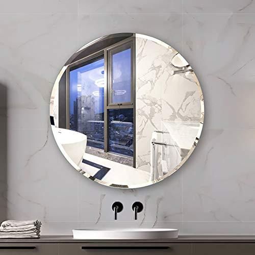 Kohros Round Beveled Polished Frameless Wall Mirror For Bathroom Intended For Round Frameless Beveled Mirrors (Photo 1 of 15)