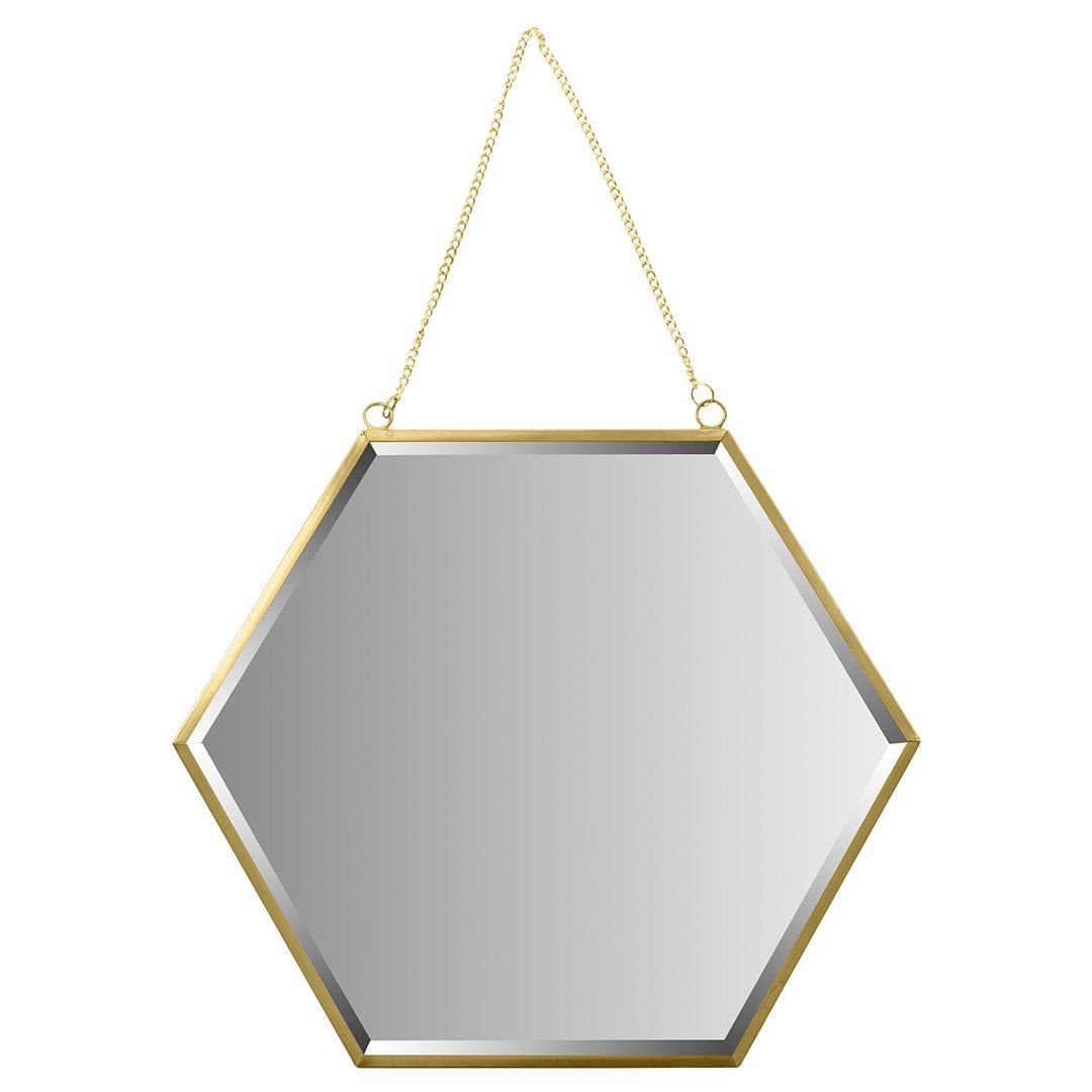 Koyal Wholesale Gold Beveled Hexagon Mirror For Wall Decor, Modern Regarding Gold Hexagon Wall Mirrors (View 5 of 15)