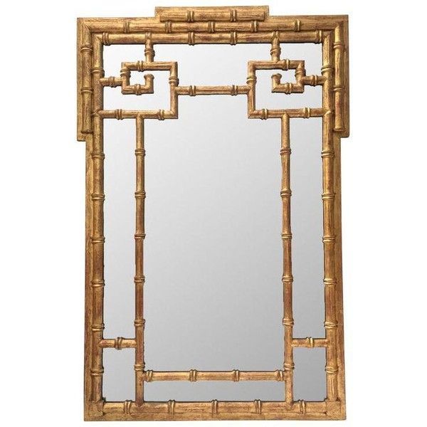 La Barge Asian Chinoiserie Gold Faux Bamboo Wall Mirror (107,805 Inr Throughout Gold Bamboo Vanity Wall Mirrors (View 14 of 15)