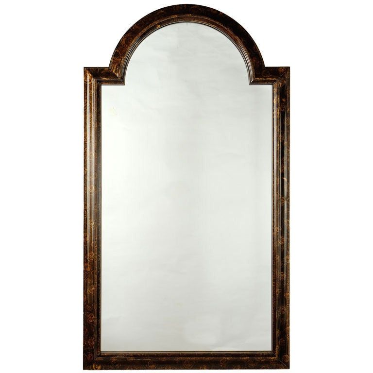 Labarge Palladian Arch Top Mirror In Faux Tortoise Finish At 1stdibs Intended For Bronze Arch Top Wall Mirrors (View 4 of 15)