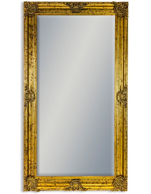 Large Gold Rectangular Classic Mirror Inside Dark Gold Rectangular Wall Mirrors (View 7 of 15)
