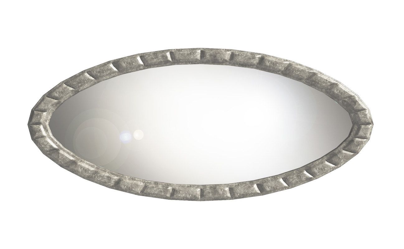 Large Oval Wall Mirror 3d – Turbosquid 1209201 Within Oval Wide Lip Wall Mirrors (View 14 of 15)