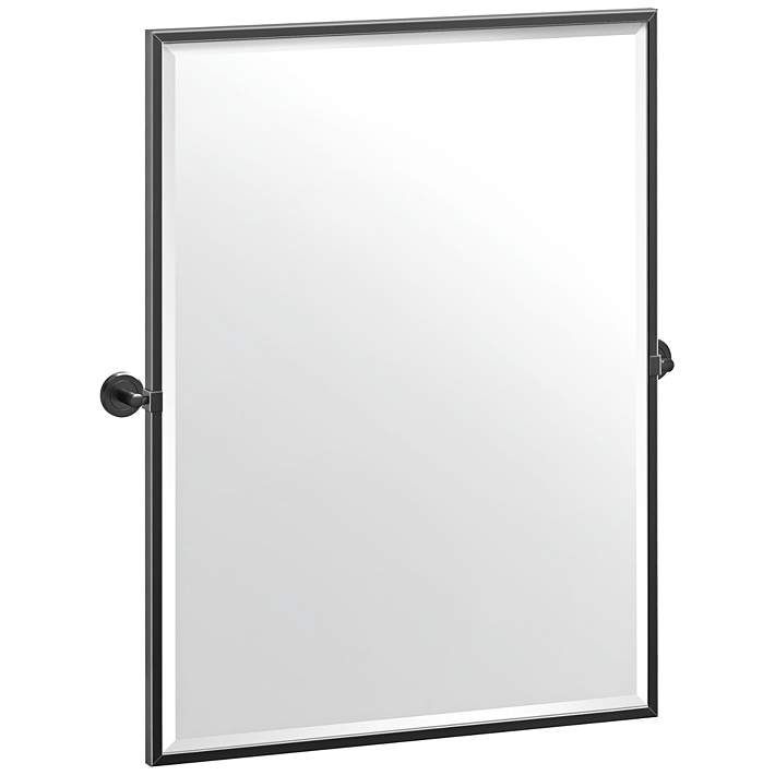 Latitude Ii Matte Black 27 3/4" X 32 1/2" Framed Wall Mirror – #39w38 With Regard To Matte Black Metal Wall Mirrors (View 13 of 15)