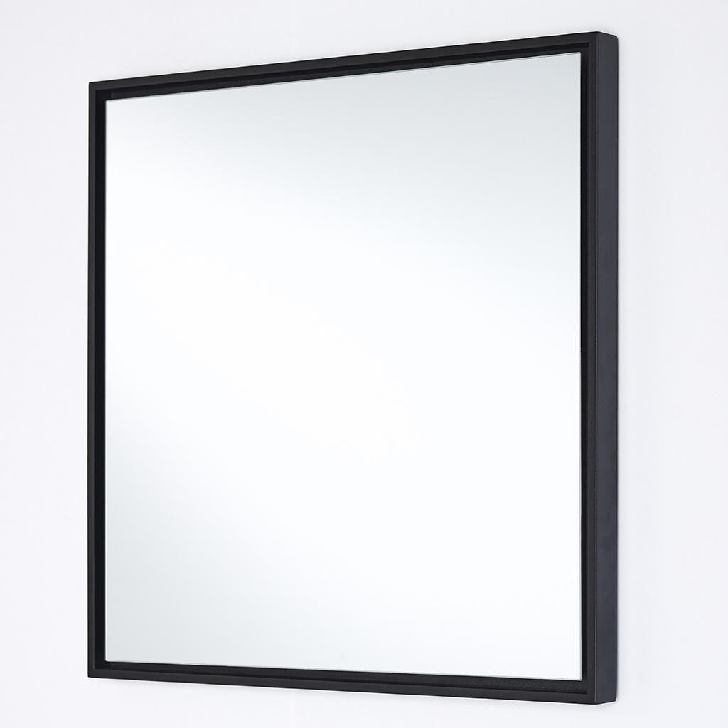 Lina Black Square – Deknudt Mirrors (contemporary Framed Mirror) – £80 With Square Modern Wall Mirrors (Photo 8 of 15)