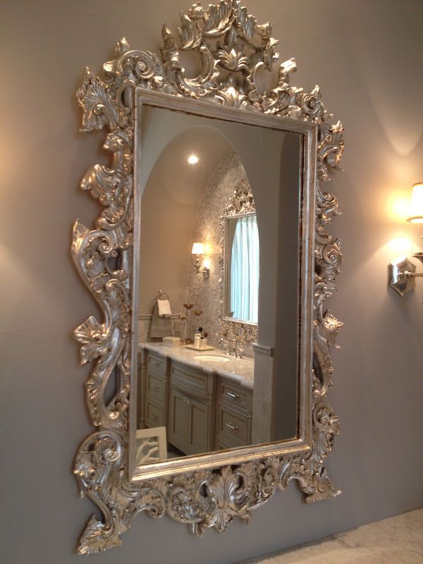 Linde Browning Design: Silver Leafed Mirrors Pertaining To Aged Silver Vanity Mirrors (Photo 4 of 15)