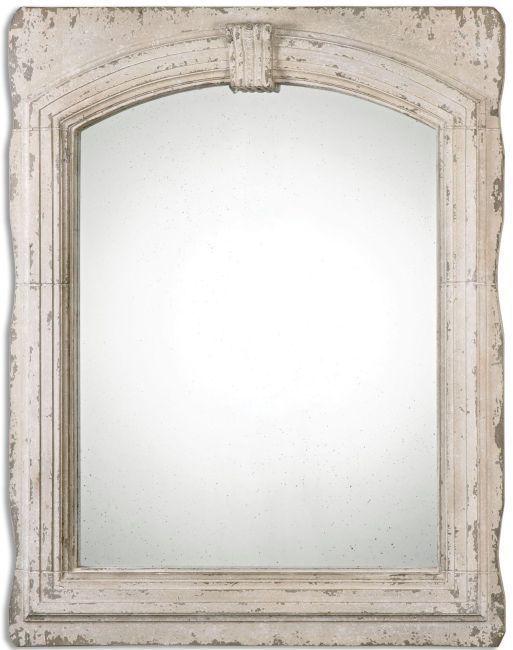 Livarno Aged Ivory Mirror 48"x60"x4" | Mirror, Uttermost Mirrors In Aged Silver Vanity Mirrors (Photo 2 of 15)