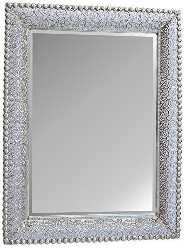 Lulu Decor, Lacy Silver Metal Beveled Wall Mirror Frame S Https With Metallic Silver Wall Mirrors (View 4 of 15)