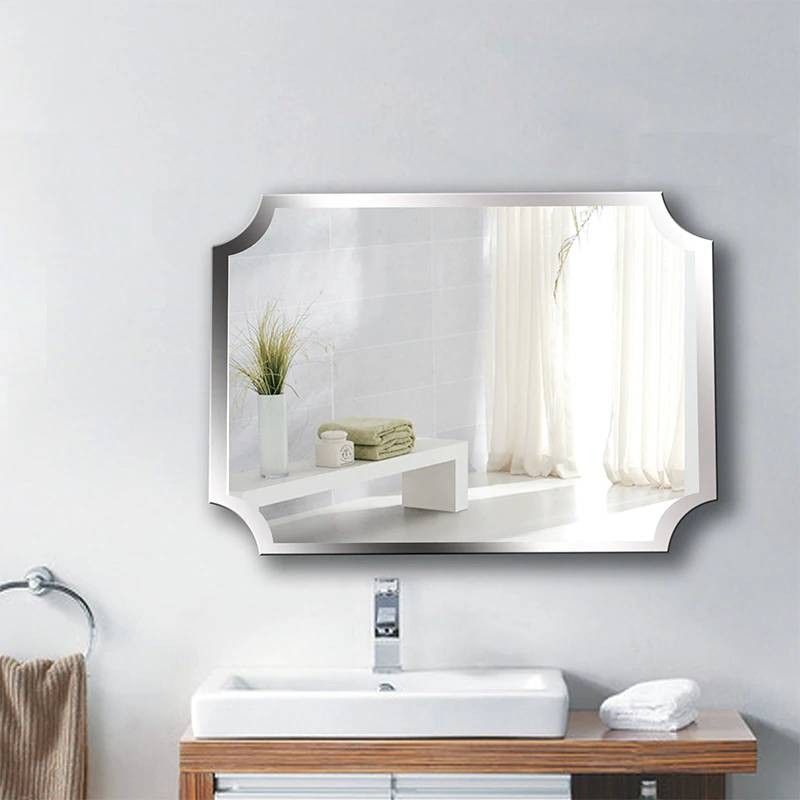 Luxury A1 Simple Frameless Inner Corner Bathroom Mirror Wall Hanging Intended For Cut Corner Wall Mirrors (Photo 12 of 15)