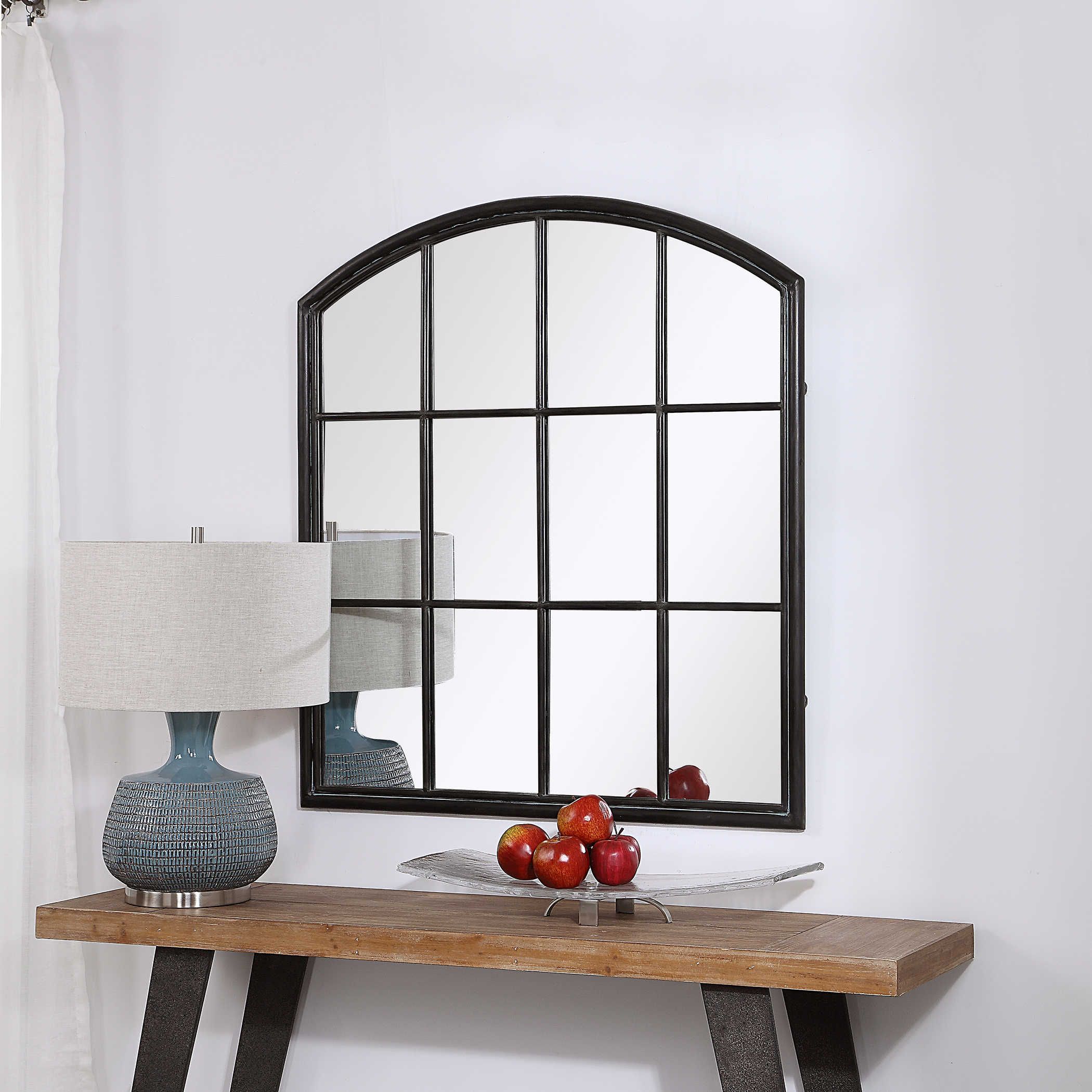 Lyda Arch Mirror | Uttermost Intended For Matte Black Arch Top Mirrors (View 12 of 15)