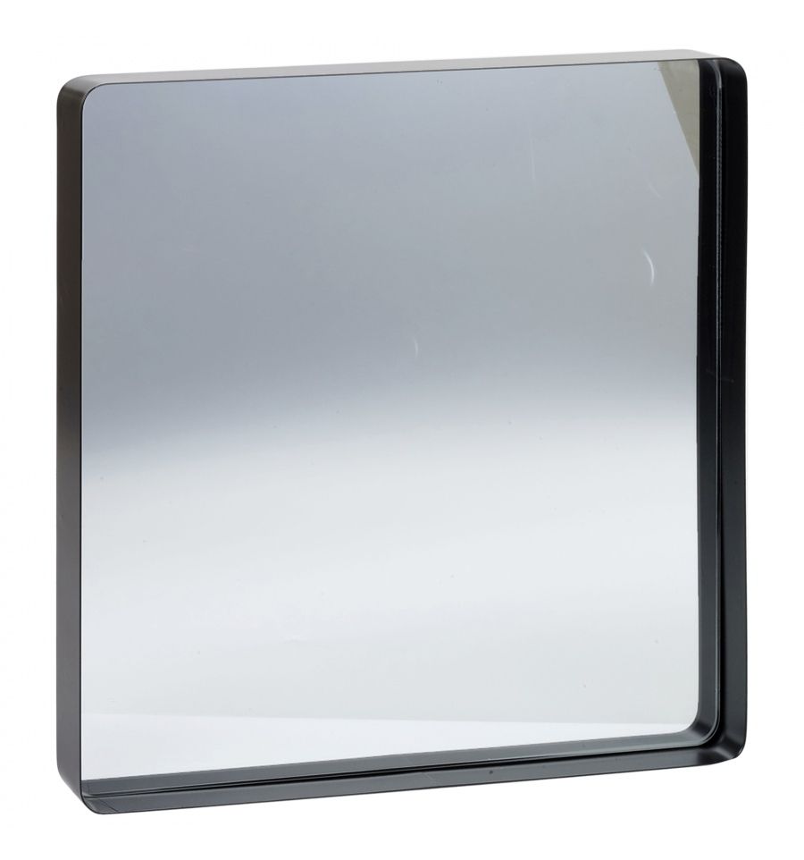 Metal Framed Mirror | Matte Black Mirror Regarding Matte Black Metal Oval Wall Mirrors (Photo 13 of 15)