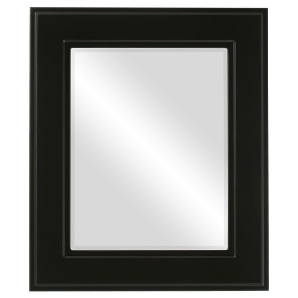 Montreal Framed Rectangle Mirror In Matte Black – Overstock – 20601282 Intended For Matte Black Rectangular Wall Mirrors (Photo 9 of 15)