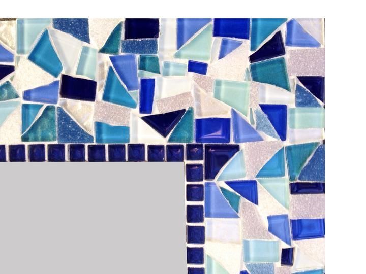 Mosaic Wall Mirror Blue | Mosaic Wall, Mosaic, Blue Mosaic Regarding Blue Green Wall Mirrors (View 2 of 15)