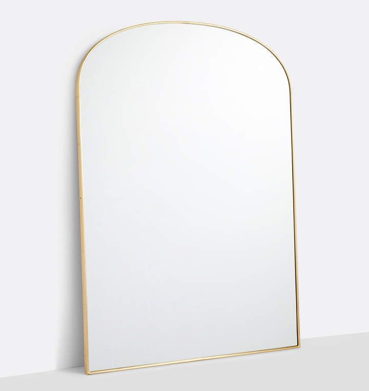 Oil Rubbed Bronze Arched Floor Metal Framed Mirror | Rejuvenation Within Bronze Arch Top Wall Mirrors (View 8 of 15)