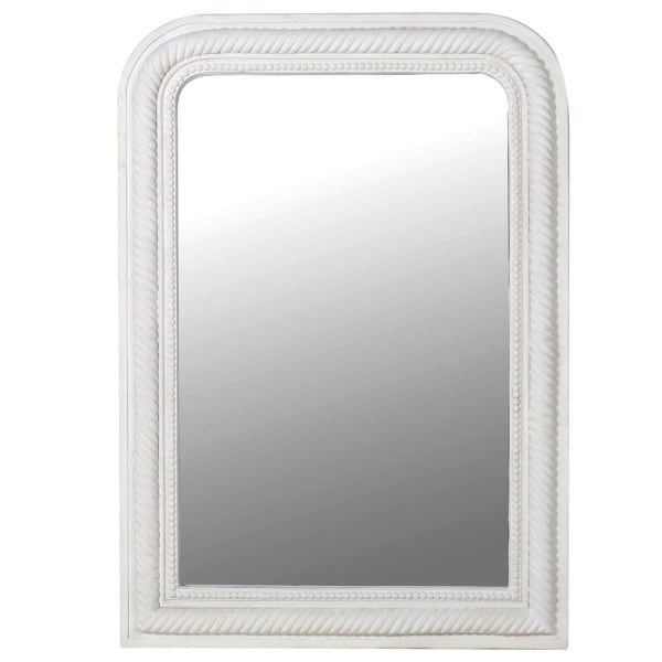Ophara | Grey Curved Corner Rope Edge Wall Mirror For Edged Wall Mirrors (View 8 of 15)