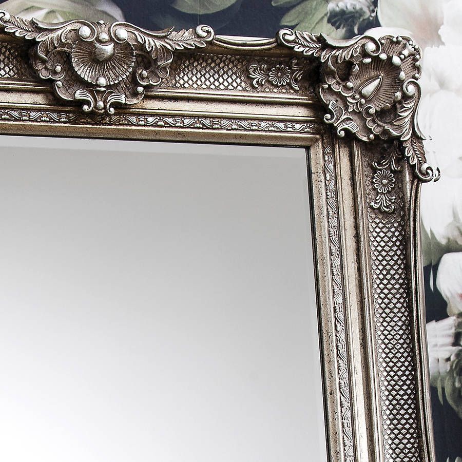 Ornate Antique Silver Wall Mirrorprimrose & Plum Inside Antiqued Silver Quatrefoil Wall Mirrors (View 15 of 15)