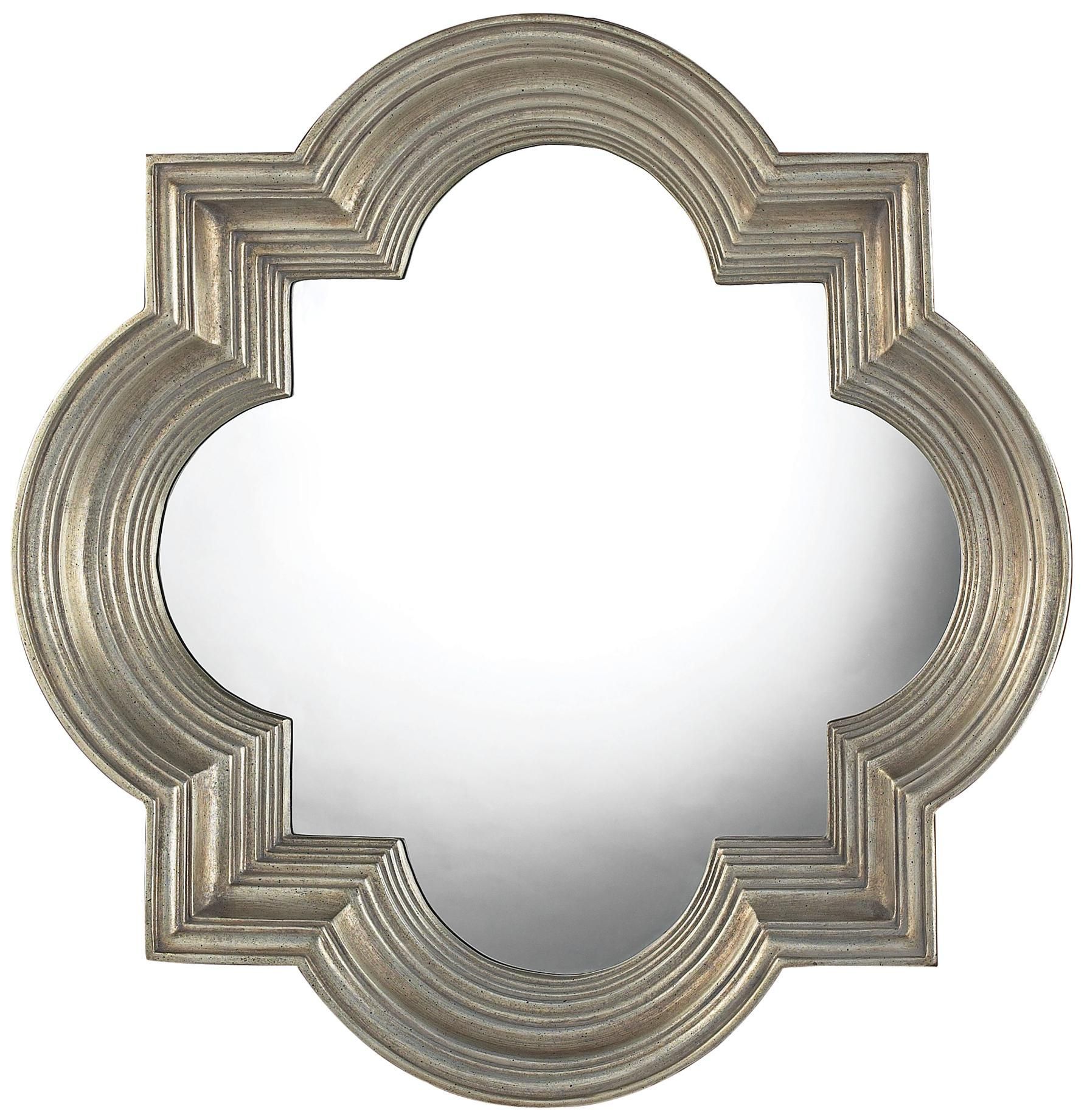 Osbourne Midland Silver 30" High Mirror – #x7138 | Lamps Plus | Framed With Regard To Metallic Silver Framed Wall Mirrors (View 14 of 15)