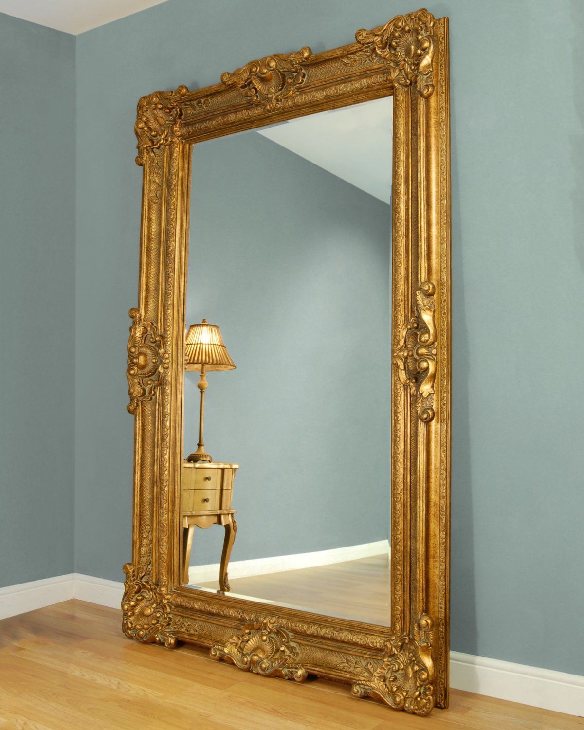 Picture Mirror | Gold Floor Mirror, Mirror Frame Diy, Leaner Mirror Intended For Gold Square Oversized Wall Mirrors (Photo 5 of 15)