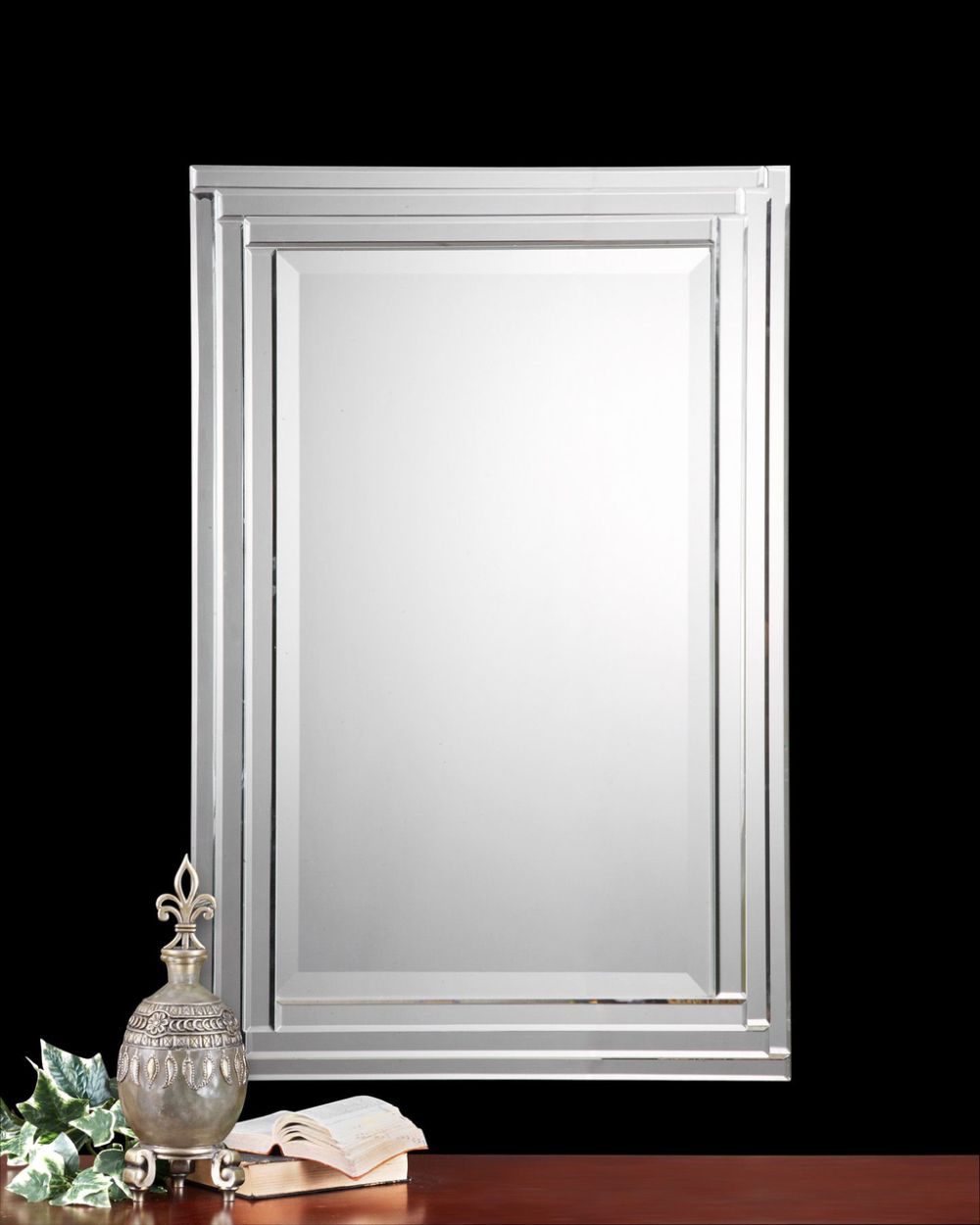 Pinbarbara Antoci On Mirrors | Frameless Vanity Mirrors, Vanity Inside Frameless Rectangular Beveled Wall Mirrors (View 7 of 15)