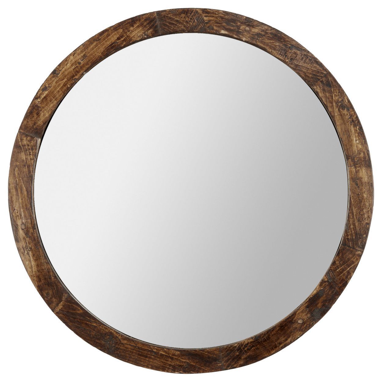 Pinleanne Haney On Master Bedroom | Wood Framed Mirror, Bathroom Regarding Organic Natural Wood Round Wall Mirrors (View 9 of 15)