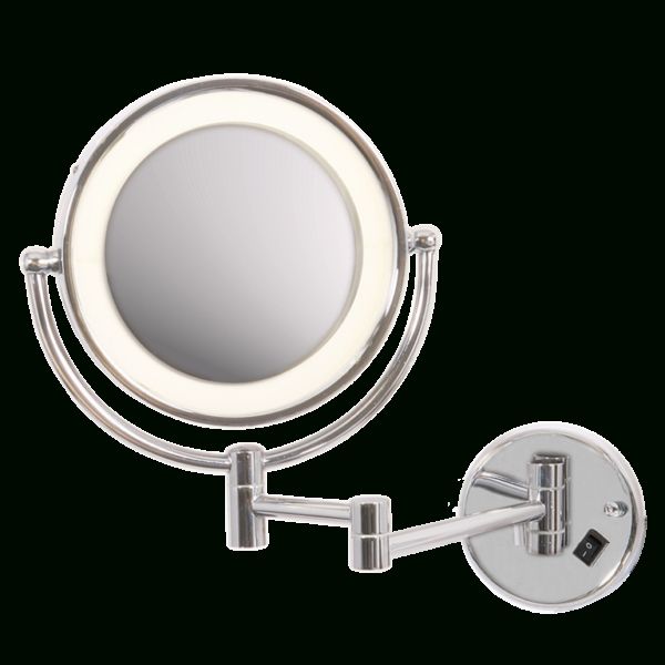 Polished Chrome Mirror Wall Light With Switch | Springlights With Polished Chrome Wall Mirrors (View 13 of 15)