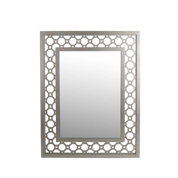 Privilege Rectangular Beveled Glass Wall Mirror – Free Shipping Today Pertaining To Printed Art Glass Wall Mirrors (View 4 of 15)