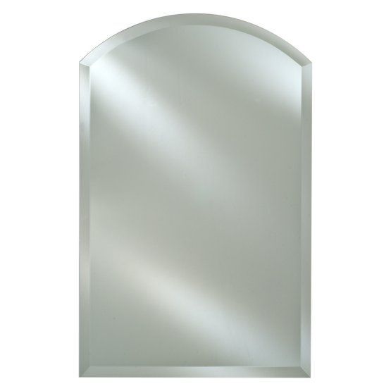 Radiance Frameless Arch Vanity / Wall Mirror | Mirror Wall, Lighted For Square Frameless Beveled Vanity Wall Mirrors (View 4 of 15)