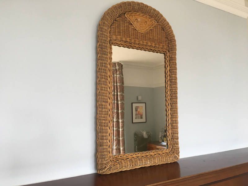 Rattan Rectangular Mirror / Wrapped Rattan Rectangular Mirror – Mecox Within Rattan Wrapped Wall Mirrors (View 11 of 15)