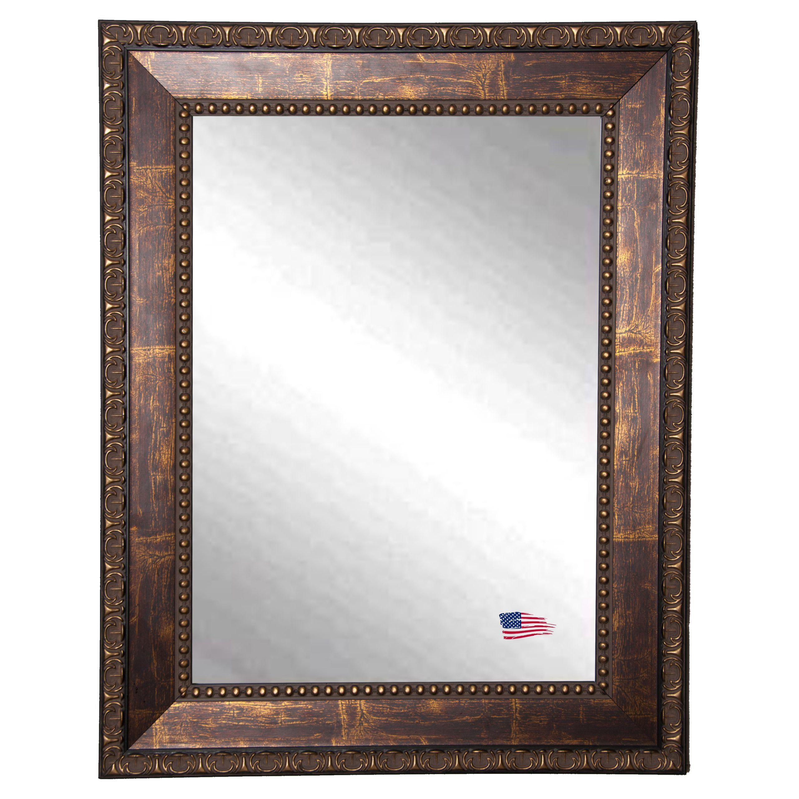 Rayne Mirrors Traditional Copper Bronze Wall Mirror – Mirrors At Hayneedle Within Woven Bronze Metal Wall Mirrors (View 11 of 15)