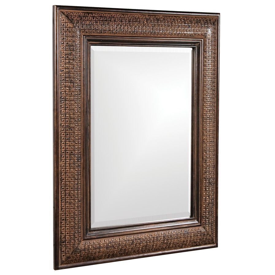 Rectangle Bronze Wood Mirror | Rectangular Mirror, Wood Framed Mirror Regarding Squared Corner Rectangular Wall Mirrors (View 7 of 15)